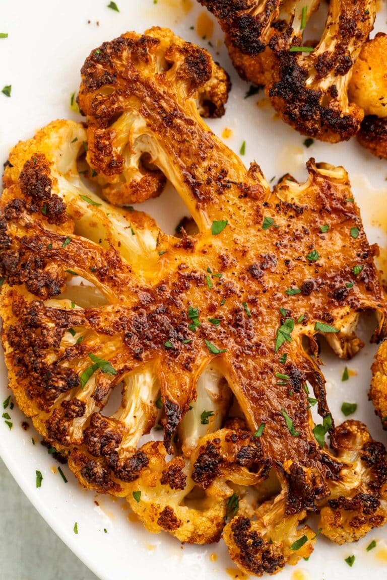 Roasted Cauliflower Steaks - Easy Healthy Recipes