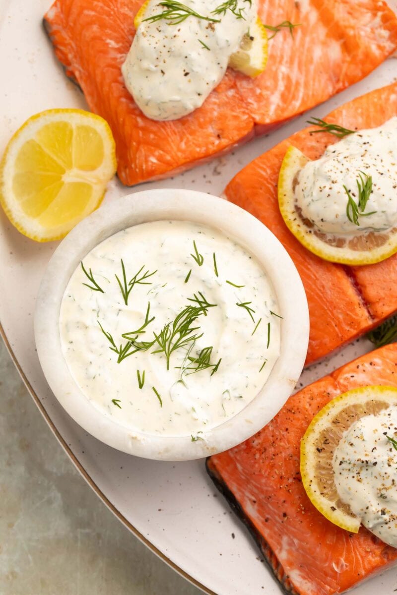 Creamy Dill Sauce for Salmon - Easy Healthy Recipes