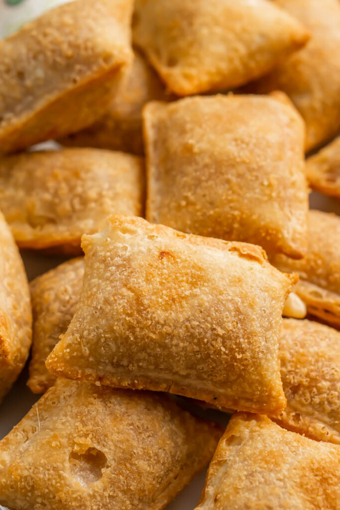 Close up of pizza rolls