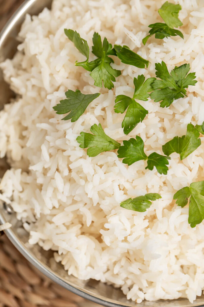 Basmati rice in a bowl