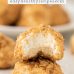Pinterest graphic for cream cheese fat bombs