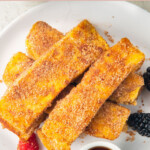 Pinterest graphic for keto french toast sticks