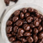 Pinterest graphic for chocolate covered espresso beans