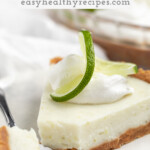 Pin graphic for vegan key lime pie