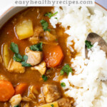 Pin graphic for Japanese Curry Instant Pot