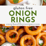 Pin graphic for gluten free onion rings