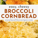 Pin graphic for broccoli cornbread