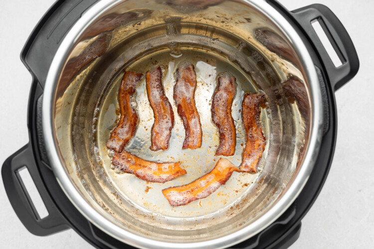 instant pot bacon step 2