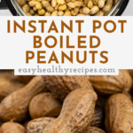 Pin graphic for instant pot boiled peanuts
