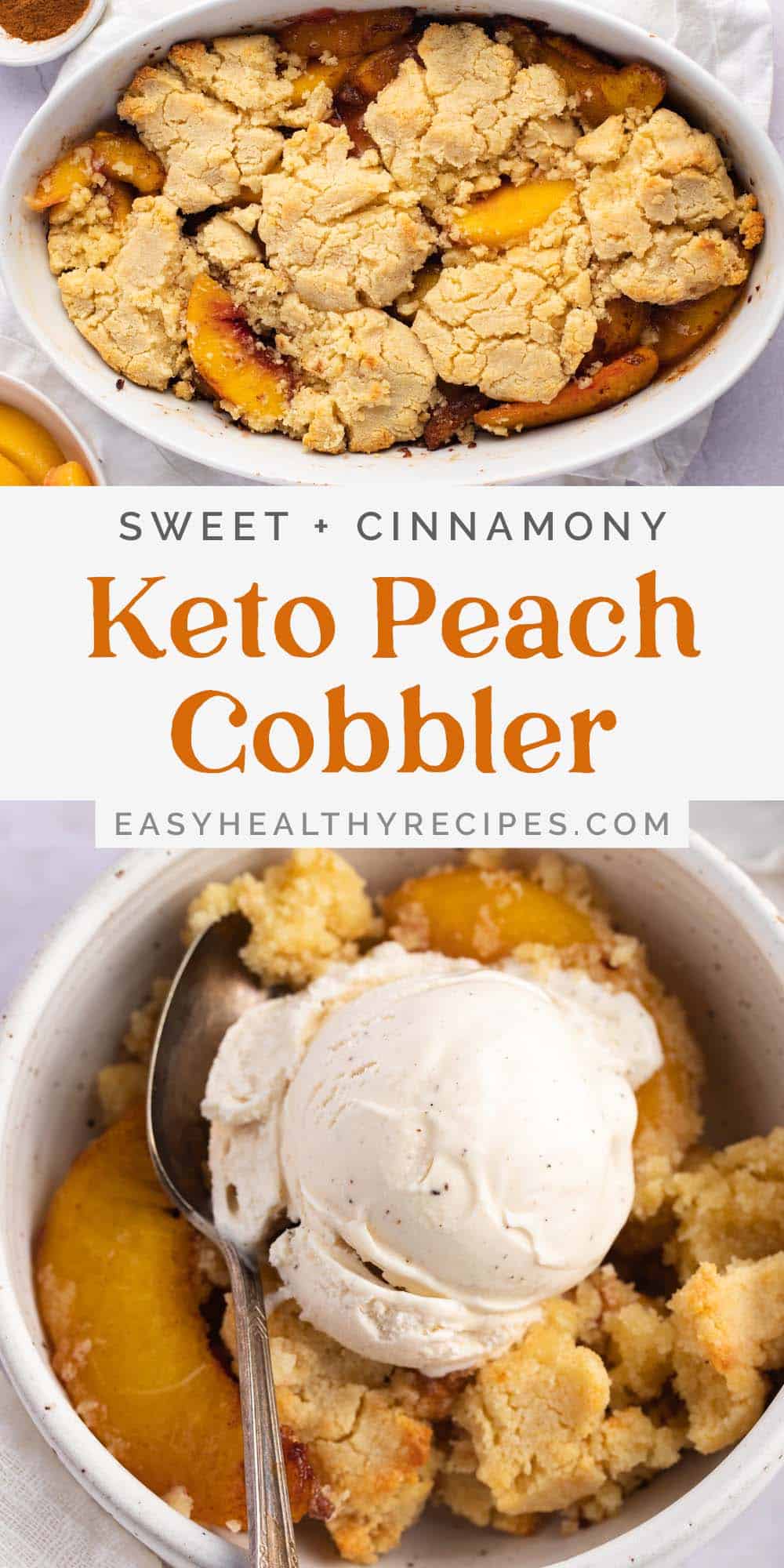 Keto Peach Cobbler Easy Healthy Recipes