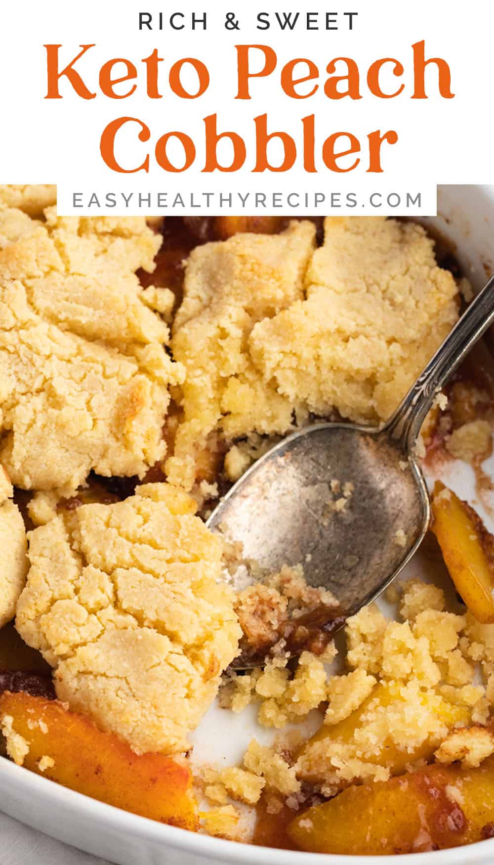 Keto Peach Cobbler Easy Healthy Recipes