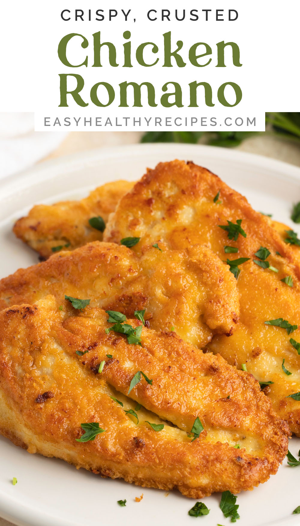 Crusted Chicken Romano - Easy Healthy Recipes