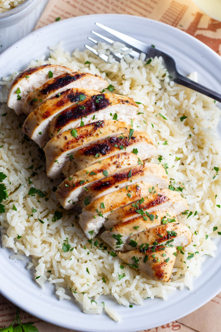 Grilled Chicken And Rice - Easy Healthy Recipes