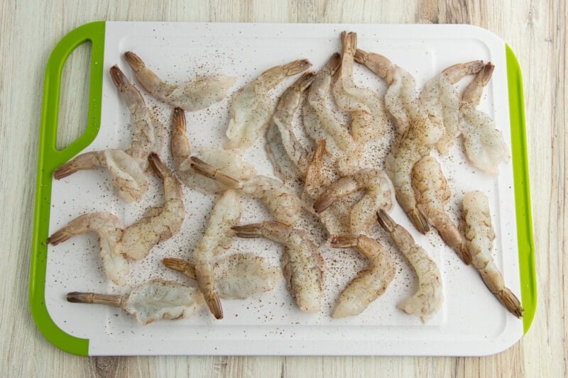 Seasoned shrimp.