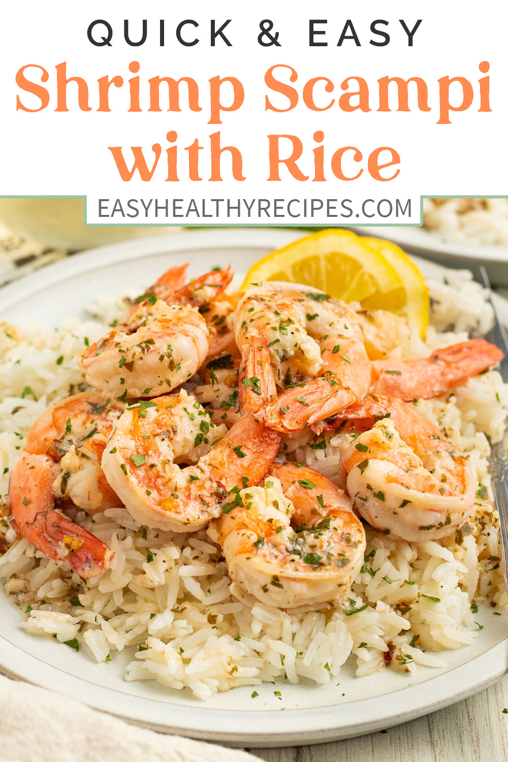 Pin graphic for shrimp scampi.